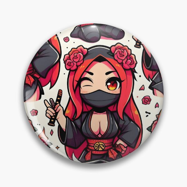Item preview, Hot Chibi ninja pattern 4.0 designed and sold by StickyGuys.