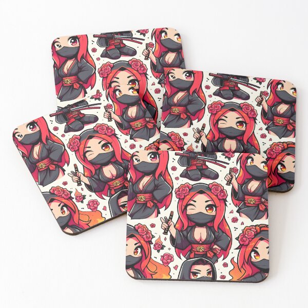 Item preview, Hot Chibi ninja pattern 4.0 designed and sold by StickyGuys.