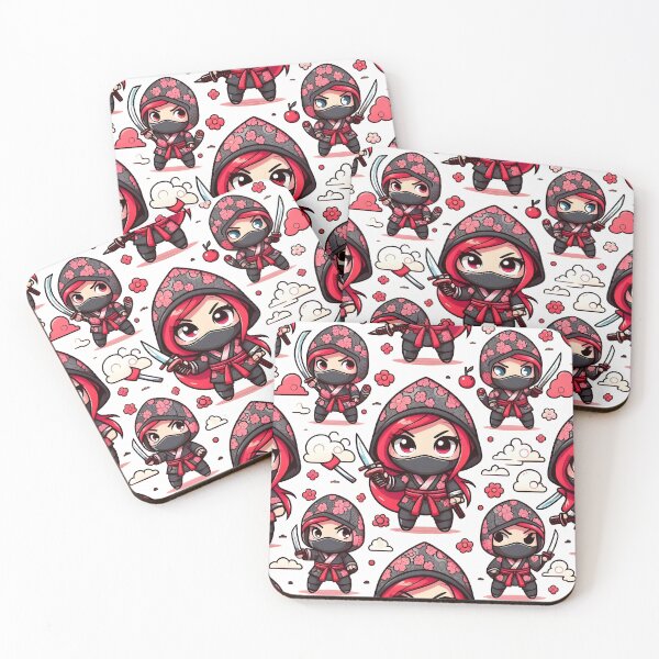 Item preview, Cute Chibi ninja pattern 5.0 designed and sold by StickyGuys.