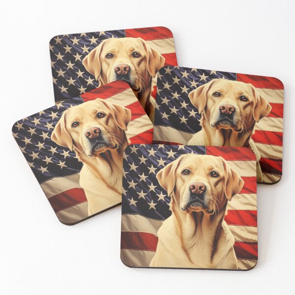 Item preview, American Flag Labrador designed and sold by PetsArt.