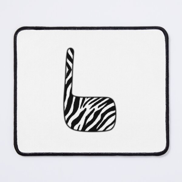 Item preview, Uppercase letter L with zebra stripe pattern designed and sold by Audrey Janvier | AJD.