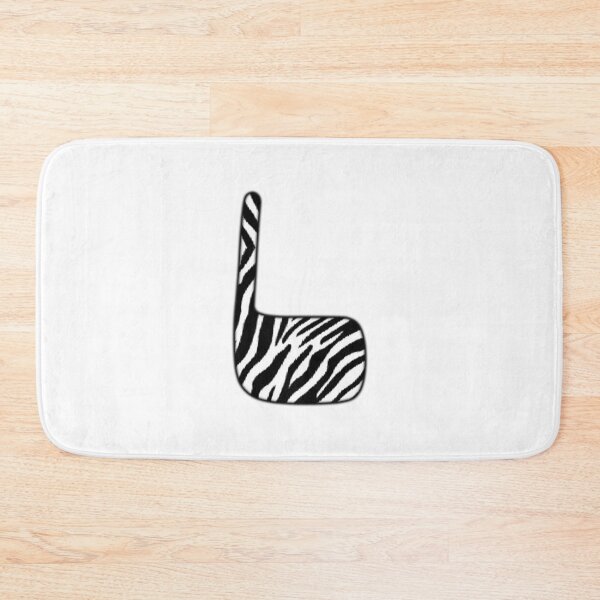 Item preview, Uppercase letter L with zebra stripe pattern designed and sold by Audrey Janvier | AJD.