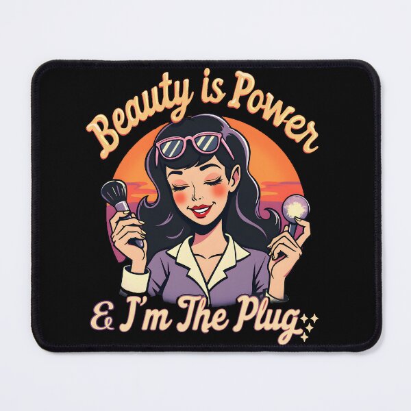 Item preview, Beautician | Beauty is Power and I'm the plug - Beautician Life designed and sold by TheInkyOwl-TIO.