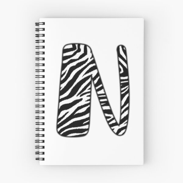 Item preview, Uppercase letter N with zebra stripe pattern designed and sold by Audrey Janvier | AJD.