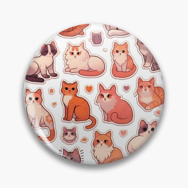 Item preview, Collection of cats in various poses, many colors and patterns. designed and sold by 1benjamah1136.