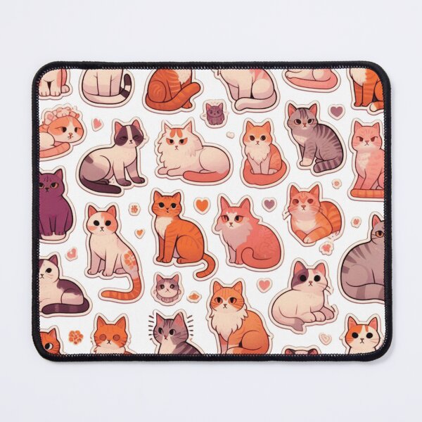 Item preview, Collection of cats in various poses, many colors and patterns. designed and sold by 1benjamah1136.