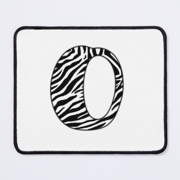 Item preview, Uppercase letter O with zebra stripe pattern designed and sold by Audrey Janvier | AJD.