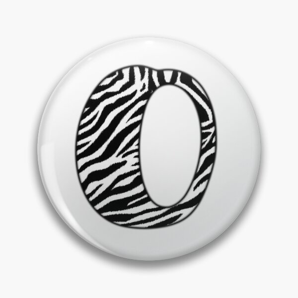 Item preview, Uppercase letter O with zebra stripe pattern designed and sold by Audrey Janvier | AJD.