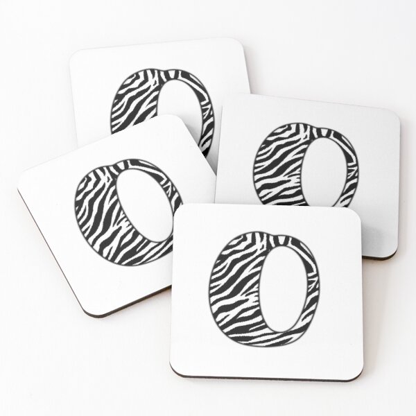Item preview, Uppercase letter O with zebra stripe pattern designed and sold by Audrey Janvier | AJD.