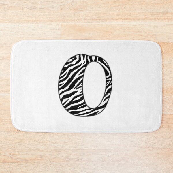 Item preview, Uppercase letter O with zebra stripe pattern designed and sold by Audrey Janvier | AJD.