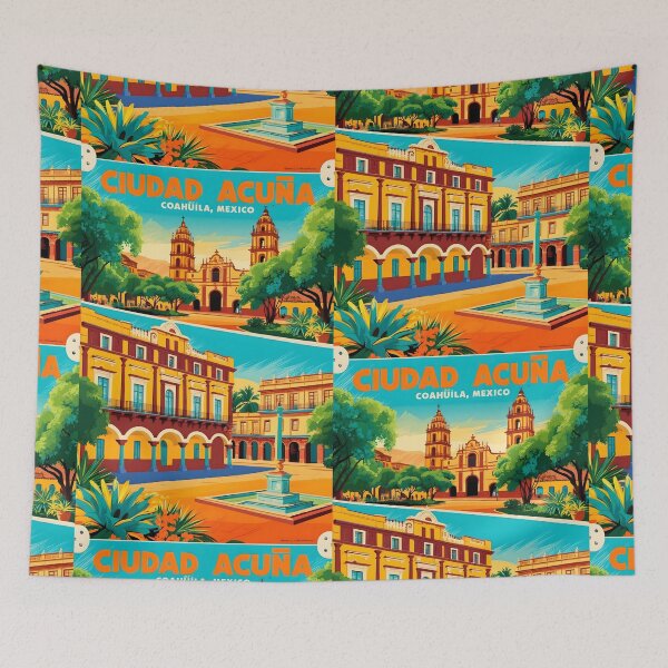 Item preview, Ciudad Acuña Coahuila Mexico Vintage Travel Tourism  designed and sold by TravelersGems.