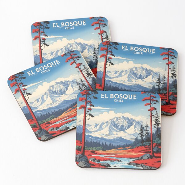Item preview, El Bosque Chile Retro Vintage Poster Tourism  designed and sold by TravelersGems.