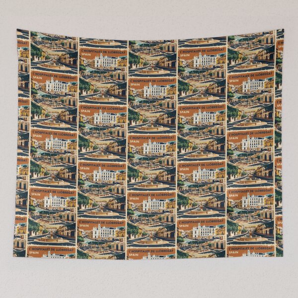 Item preview, L' Hospitalet de Llobregat Spain Vintage Travel Tourism designed and sold by TravelersGems.