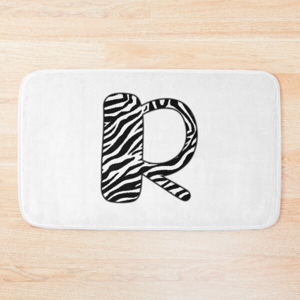 Item preview, Uppercase letter R with zebra stripe pattern designed and sold by Audrey Janvier | AJD.