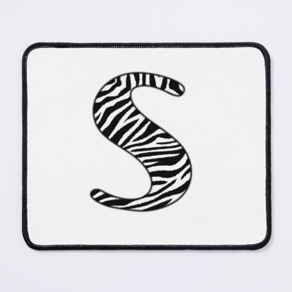 Item preview, Uppercase letter S with zebra stripe pattern designed and sold by Audrey Janvier | AJD.