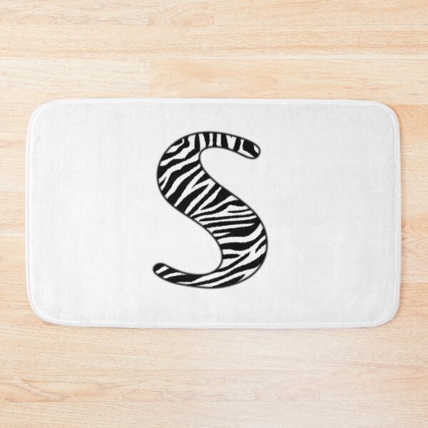 Item preview, Uppercase letter S with zebra stripe pattern designed and sold by Audrey Janvier | AJD.