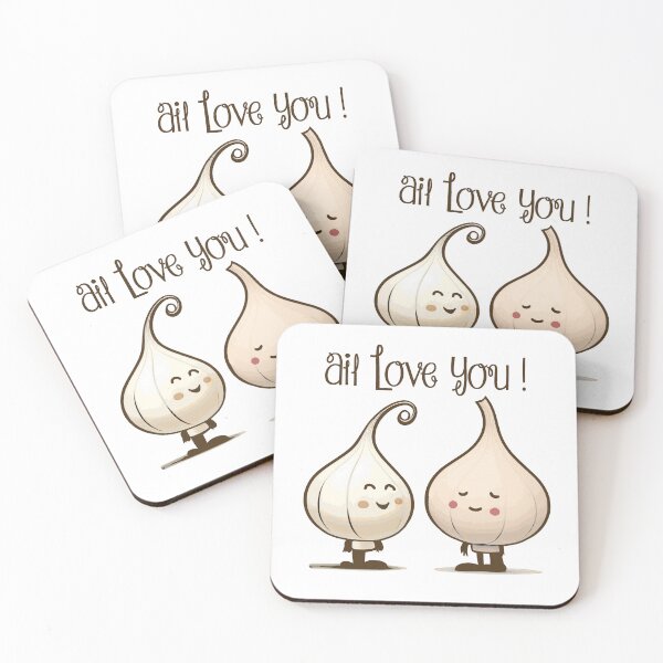 Item preview, GARLIC LOVE YOU! (cooking, love) designed and sold by francoisville.