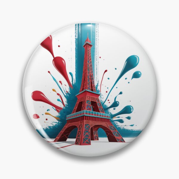 Item preview, Colourful Eiffel tower  designed and sold by KRStyleClub.