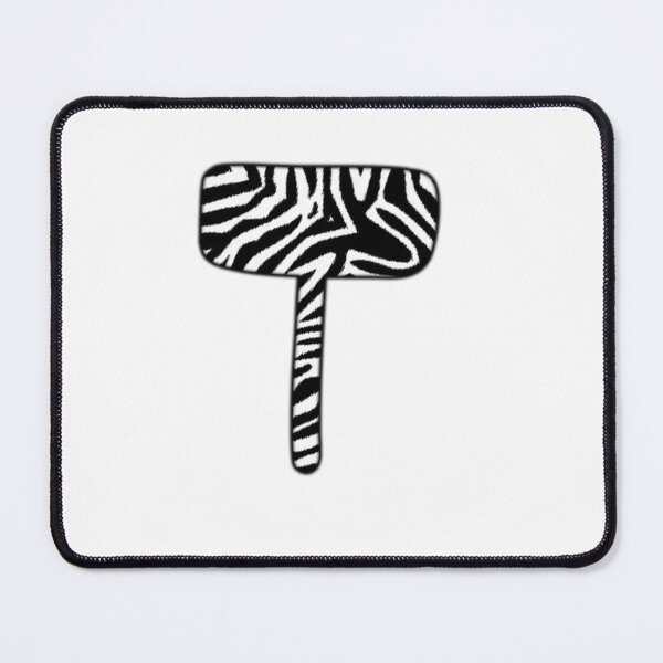 Item preview, Uppercase letter T with zebra stripe pattern designed and sold by Audrey Janvier | AJD.