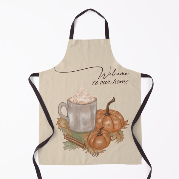 Item preview, Autumn with leaves and pumpkins - Welcome to our home  designed and sold by s.art.creations.studio.