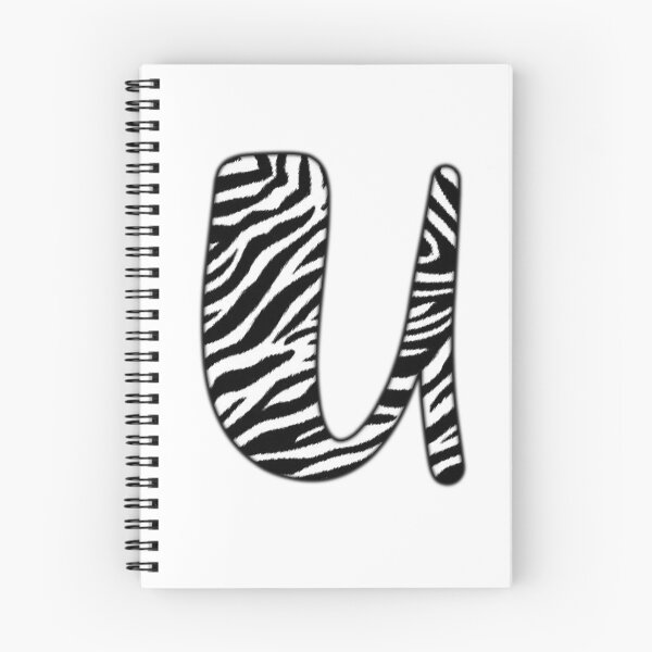 Item preview, Uppercase letter U with zebra stripe pattern designed and sold by Audrey Janvier | AJD.