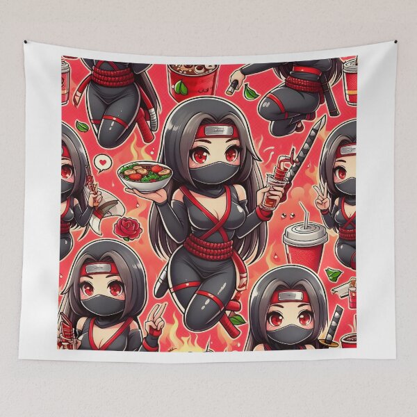 Item preview, Hot Chibi ninja pattern 7.0 designed and sold by StickyGuys.