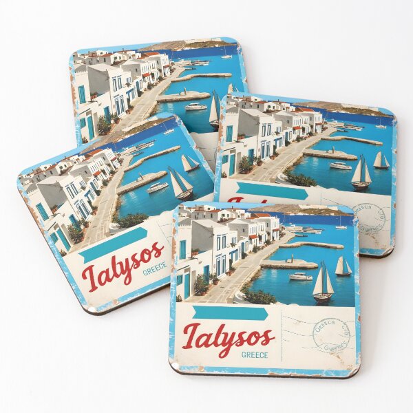 Item preview, Ialysos South Aegean Greece Postcard Vintage Retro Travel Vintage designed and sold by TravelPostcardGems.
