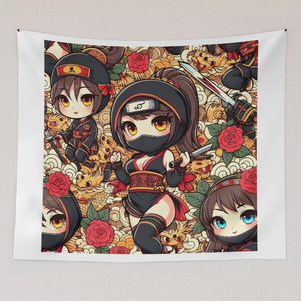 Item preview, Hot Chibi ninja pattern 8.0 designed and sold by StickyGuys.
