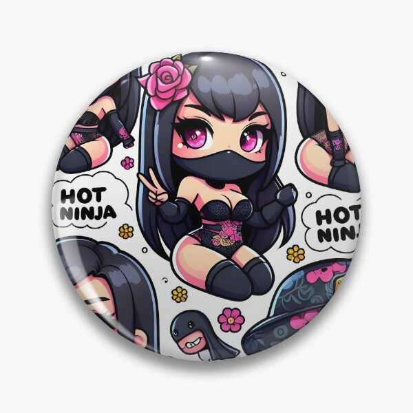 Item preview, Hot Chibi ninja pattern 9.0 designed and sold by StickyGuys.