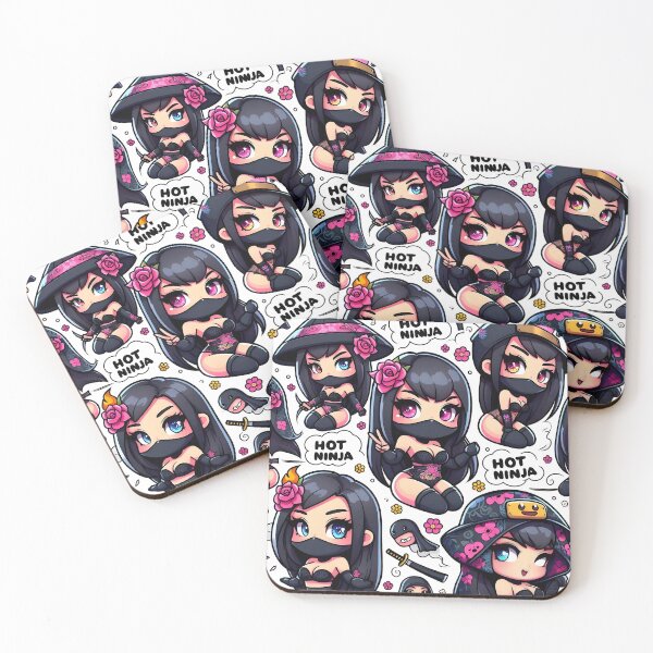 Item preview, Hot Chibi ninja pattern 9.0 designed and sold by StickyGuys.