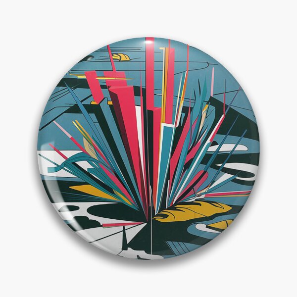 Item preview, Bauhaus Bloom: Colorful Plant in a Cold Mountain Stream designed and sold by 3MillsDesign.