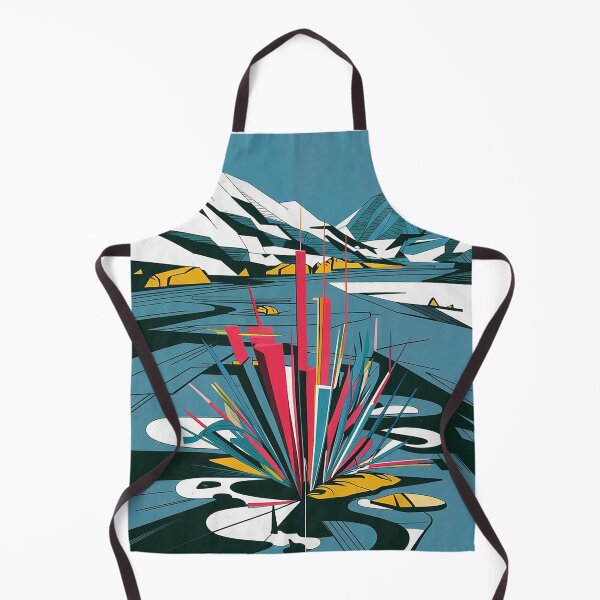 Item preview, Bauhaus Bloom: Colorful Plant in a Cold Mountain Stream designed and sold by 3MillsDesign.