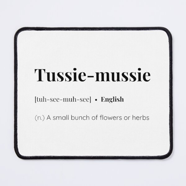 Item preview, Tussie-mussie english word meaning designed and sold by SimplyMots.