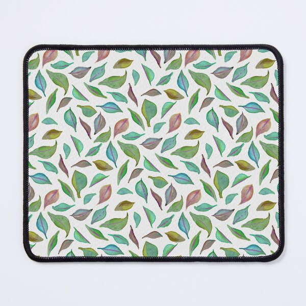 Item preview, Hojas de acuarela de color azul, verde y marrón designed and sold by Leah Fox.