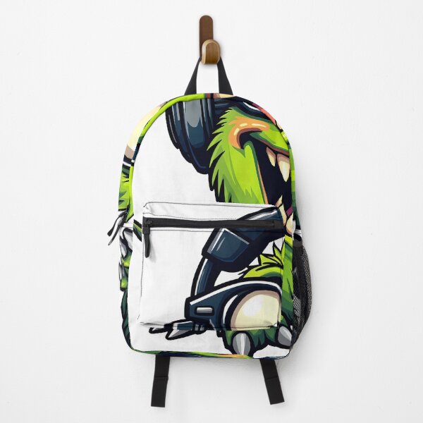 Item preview, Little green monster with glasses wearing a helmet designed and sold by Norsia.