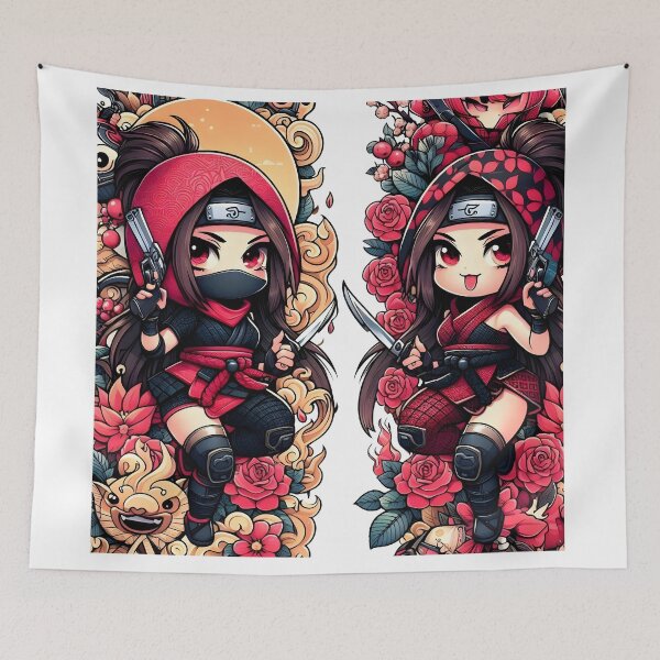 Item preview, Hot Chibi ninja pattern 13.0 designed and sold by StickyGuys.
