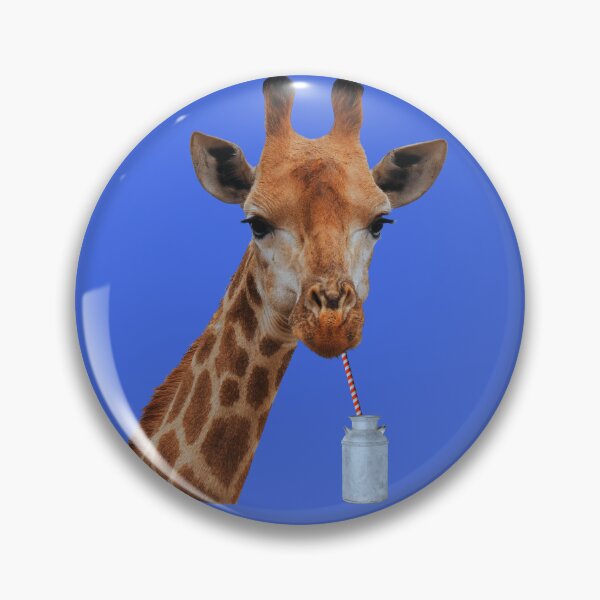 Item preview, Giraffe drinking milk through a straw designed and sold by F5tees.