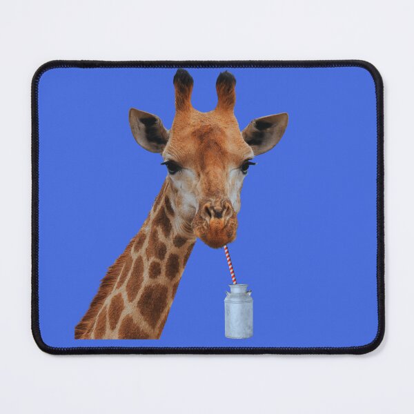 Item preview, Giraffe drinking milk through a straw designed and sold by F5tees.