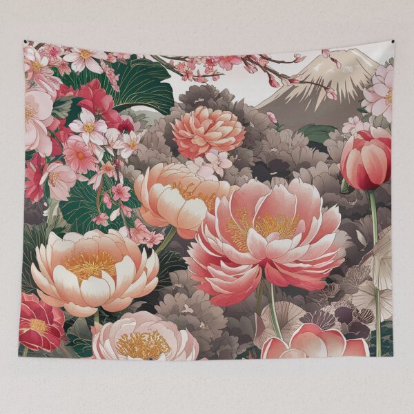Item preview, Japanese Flowers designed and sold by whitecat23.