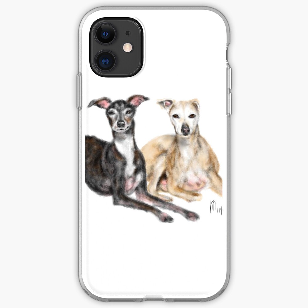 A Pair of Greyhound Best Friends iPhone Case & Cover