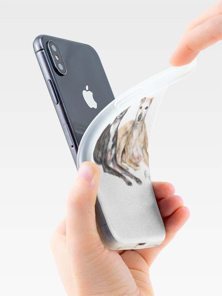 Alternate view of A Pair of Greyhound Best Friends iPhone Case & Cover
