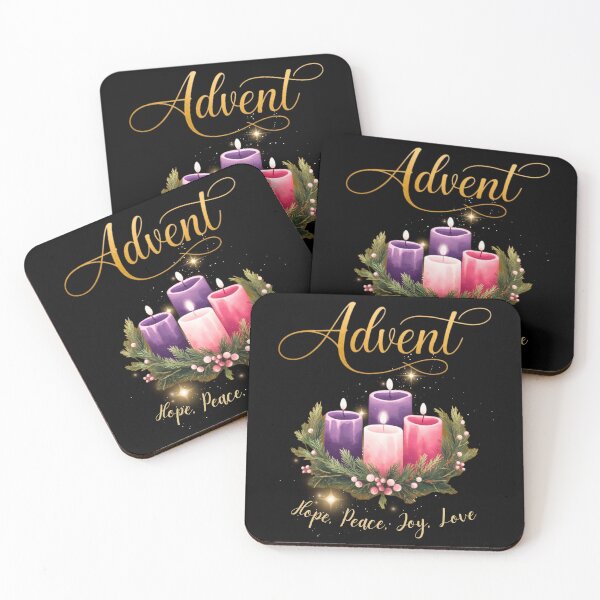 Item preview, Advent Candle Wreath Design – Hope Peace Joy Love designed and sold by BunBuntheDog-.