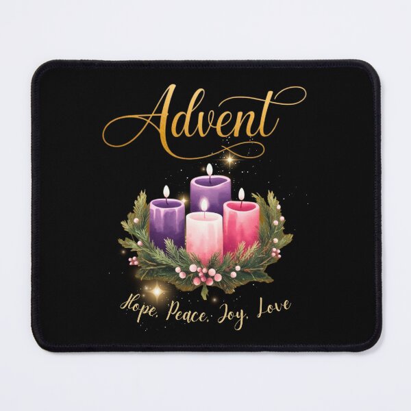 Item preview, Advent Candle Wreath Design – Hope Peace Joy Love designed and sold by BunBuntheDog-.