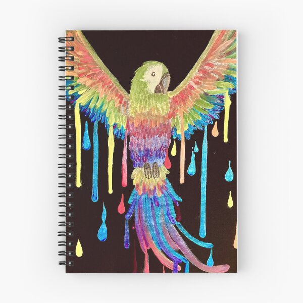Item preview, SPREAD YOUR COLORS Parrot and paint drips designed and sold by PGKINART.