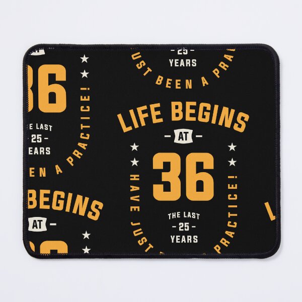 Item preview, Life Begins at 36 - 36th Birthday designed and sold by cidolopez.
