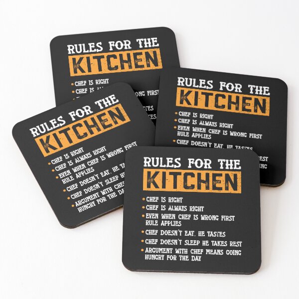 Item preview, Rules Of The Kitchen Funny Master Cook Restaurant Chef Joke designed and sold by GrahamEllis.