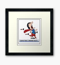 Look its a Bird! - Faster than a speeding bullet Framed Print