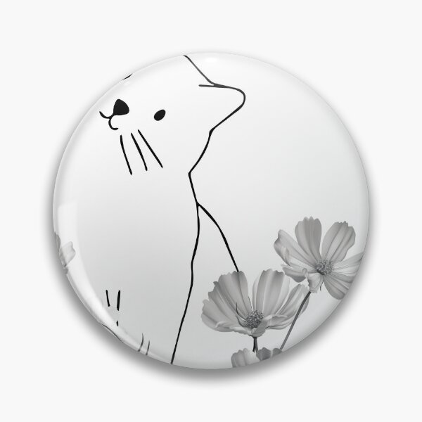 Item preview, Cute Cat and Flowers designed and sold by goldcov.