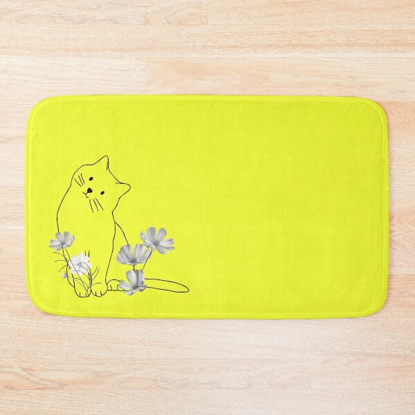 Item preview, Cute Cat and Flowers designed and sold by goldcov.