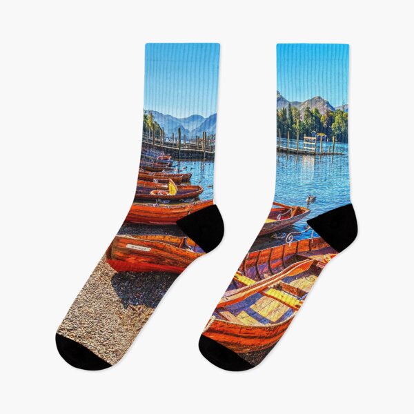Item preview, Derwentwater Lake, Boats And Mountains designed and sold by Paul Thompson Photography.